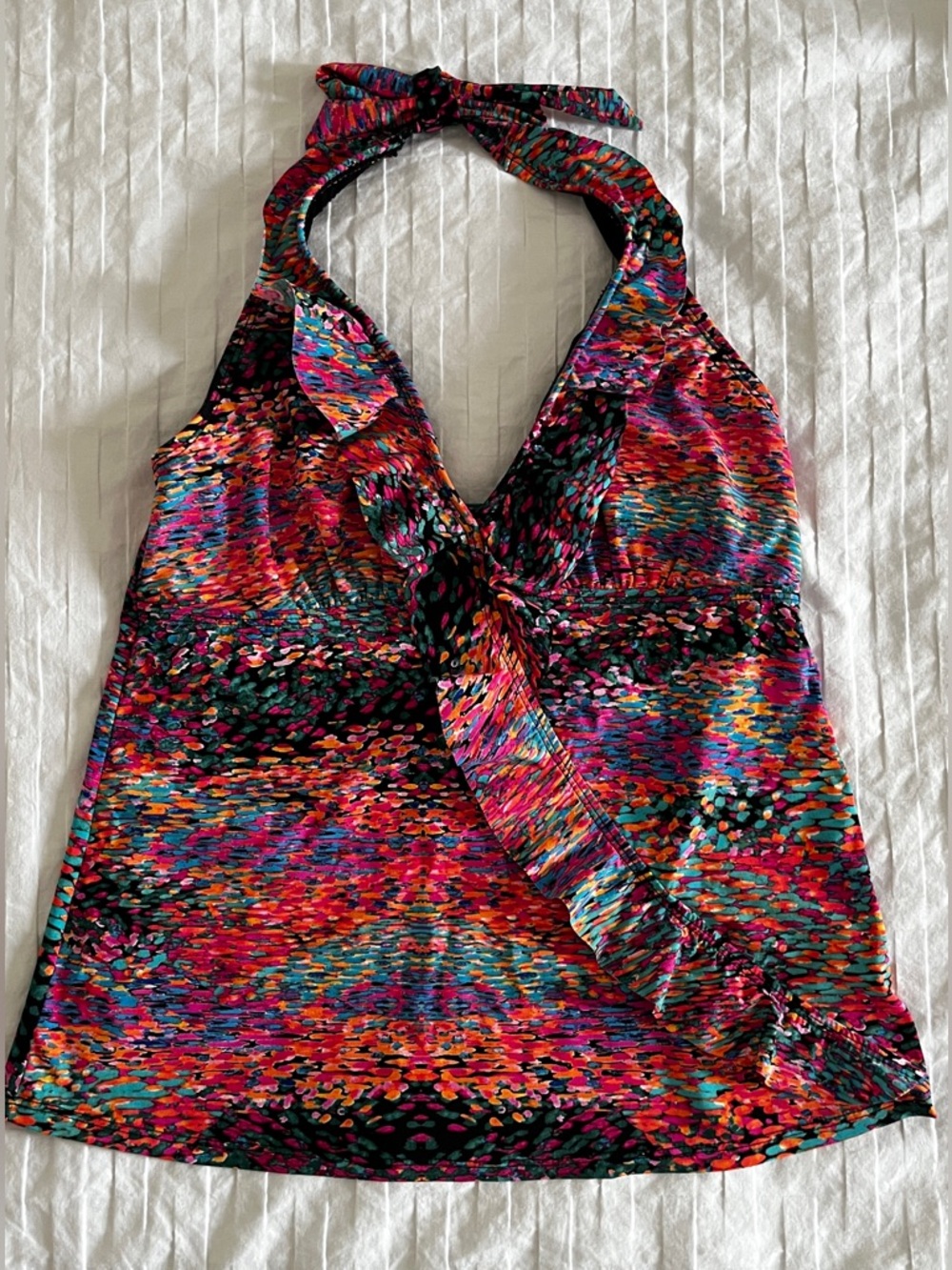 🌈 Assets by Sara Blakely (Spanx) Halter Tankini Top | Flattering Fit | Sz M